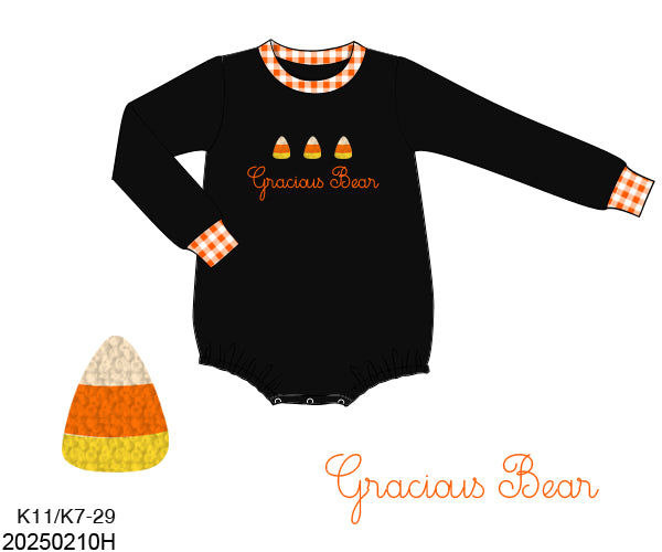 RTS French Knot Candy Corn Boy Bubble