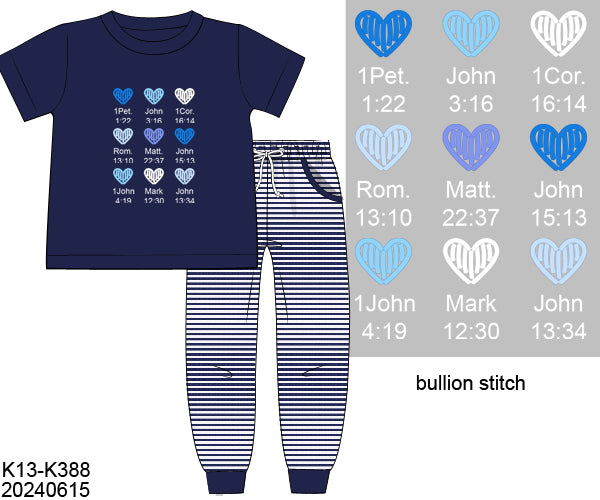 RTS Affirmation Hearts Boy Jogger Set