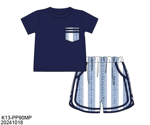 RTS Everyday Navy Collection Boy Short Set