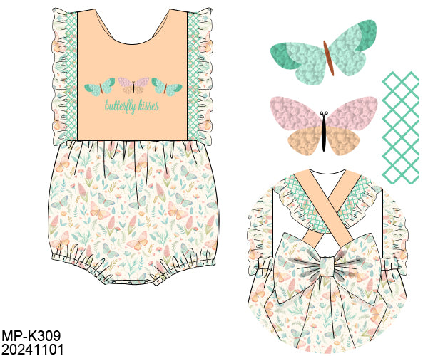 RTS Bugs and Butterflies Girl Bubble (NO MONOGRAM)