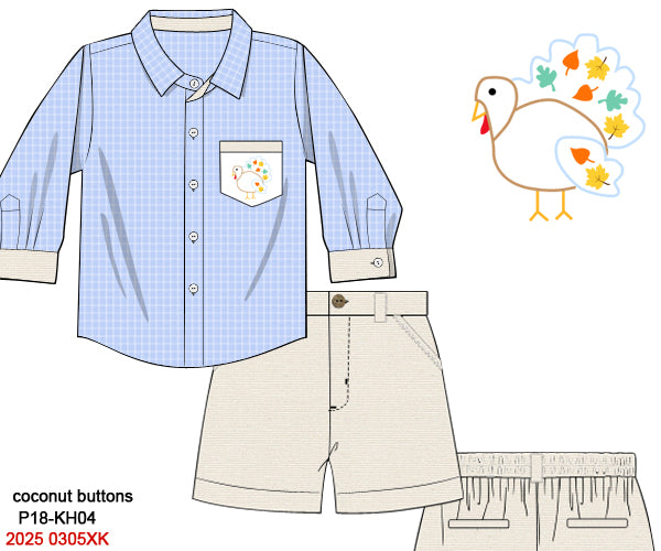 RTS Posh Turkeys Boy Buttondown Set