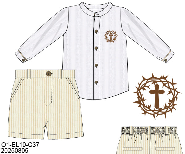 PO29 - Jesus Paid it All Boy Shorts Set (ETA February to GBS, then to YOU)