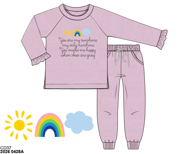 PO40 - After the Rain girl jogger Set (ETA December to GBS, then to YOU)