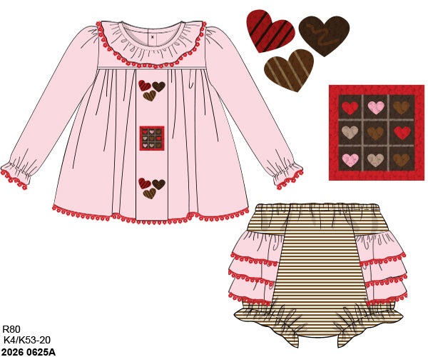 PO40 - Love is Sweet Girl Diaper Set (ETA December to GBS, then to YOU)