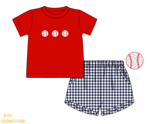 PO41 - Ballpark Babes boy shorts Set (ETA January to GBS, then to YOU)
