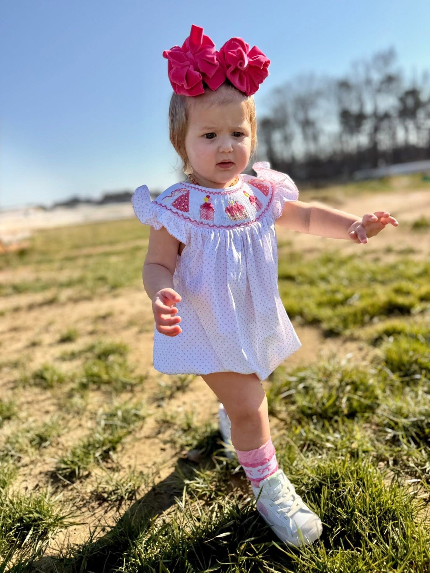 RTS Smocked Birthday Fun Girl Bubble