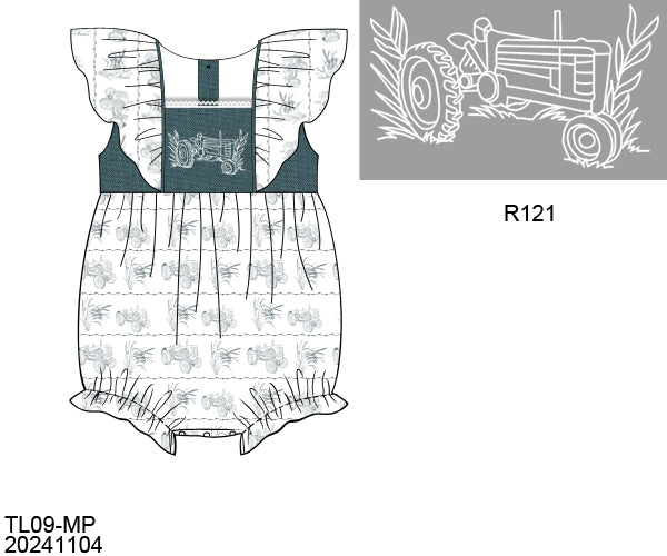 RTS Tractor Toile Girl Bubble