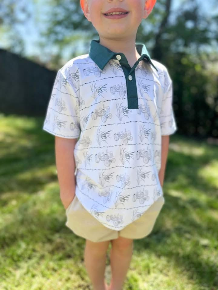 RTS Tractor Toile Boy Polo