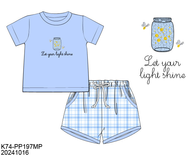 RTS Let Your Light Shine Boy Short Set