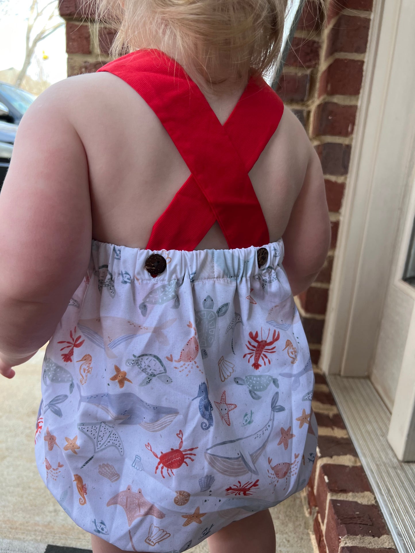 RTS Ocean Friends Everyday Wear Boy Bubble (NO MONOGRAM) (3m and 6m ONLY)
