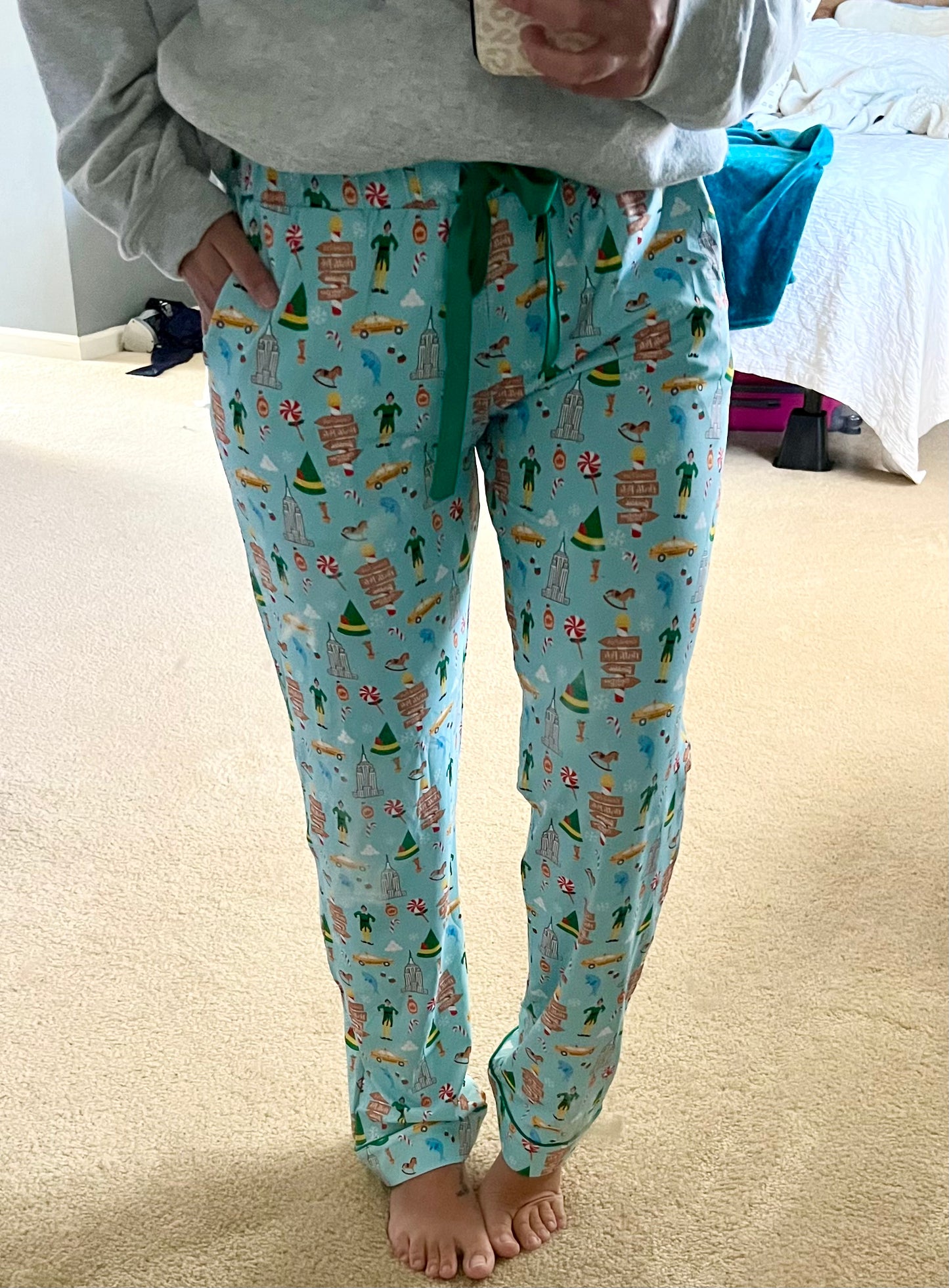 RTS Green Elf Loungewear Unisex Adult Pants (XS only)
