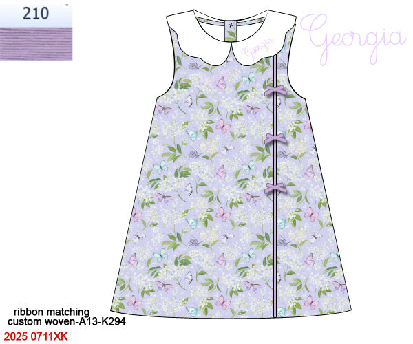 RTS Butterflys and Flowers Girl Dress