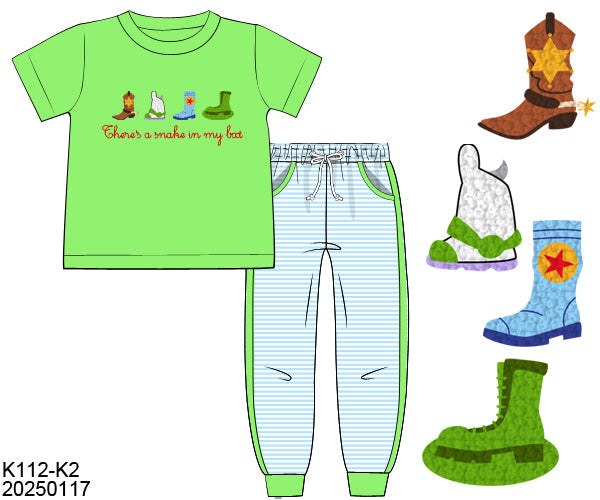 RTS If the Shoe Fits Boy Jogger Set