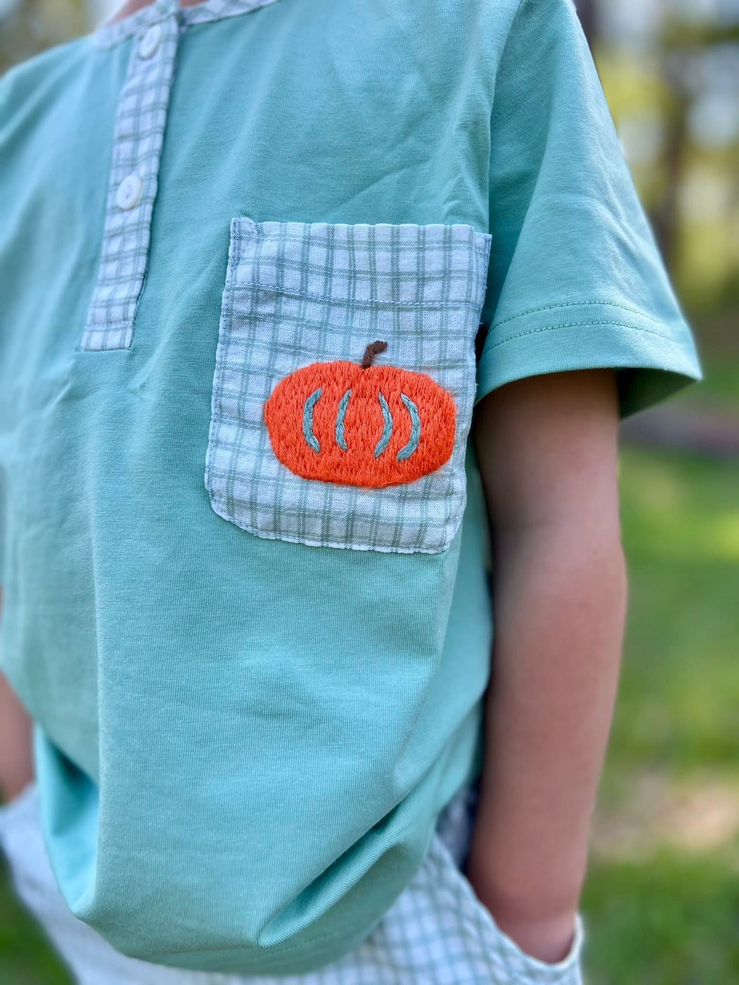 RTS Geometric Pumpkins Boy Short Set