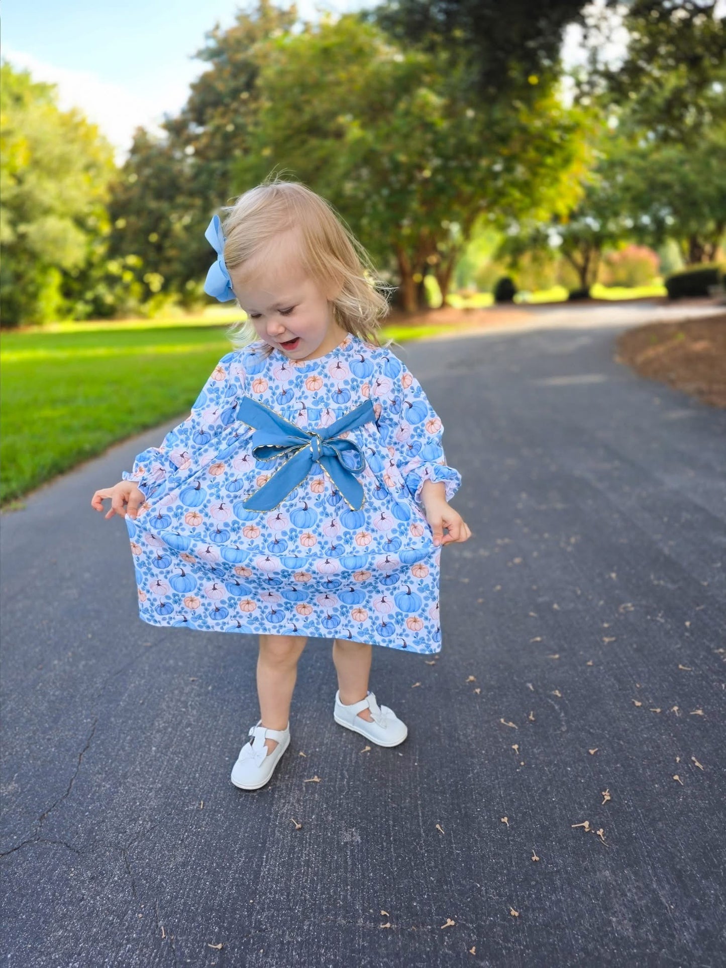 RTS Precious Pumpkins Girl Dress