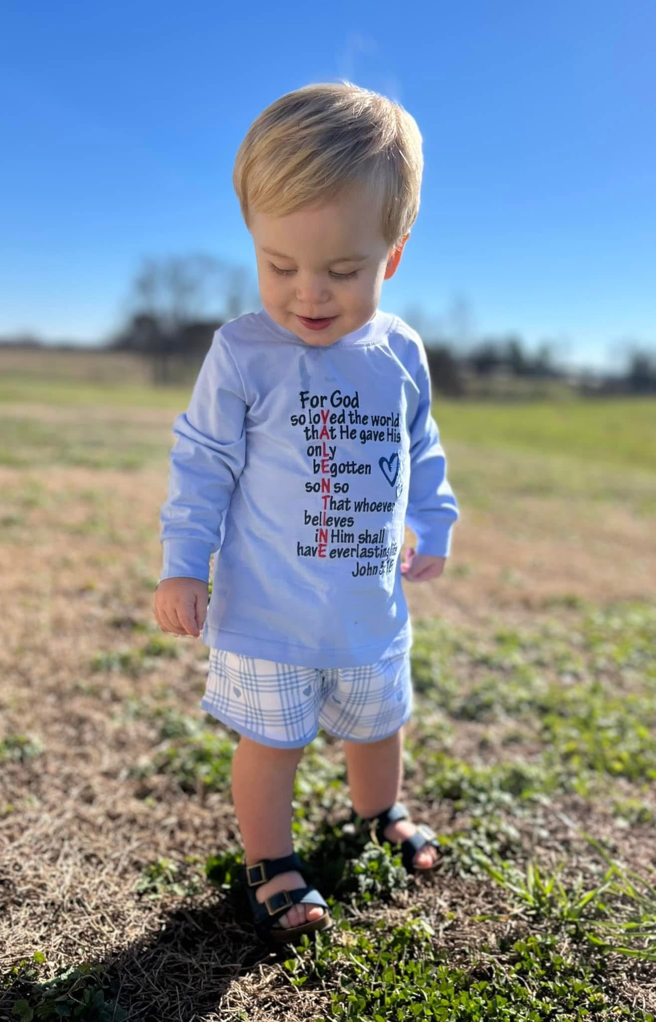 RTS Scripture Valentine Boy Shorts Set
