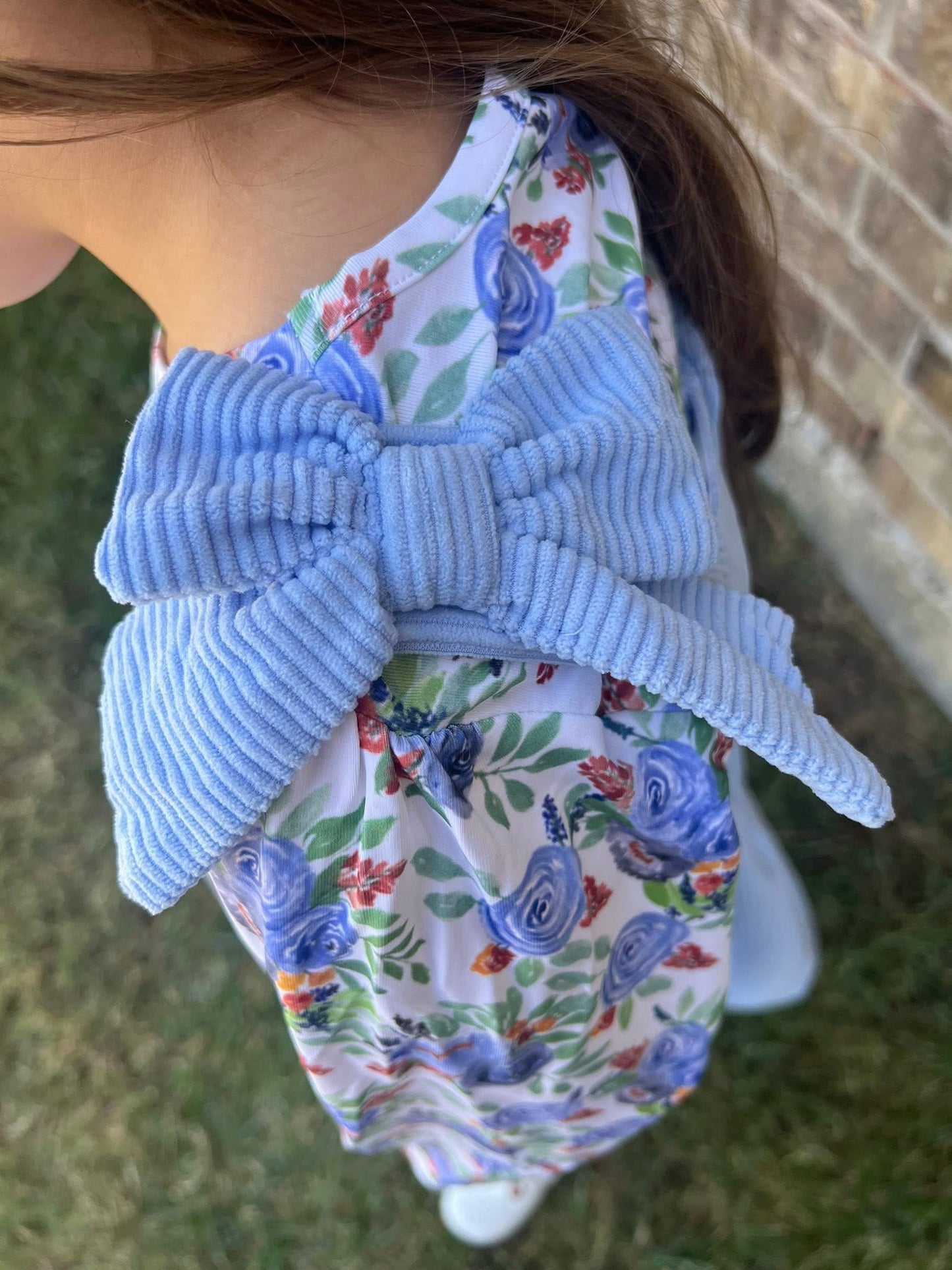 RTS Fall Floral and Plaid Family Girl Dress