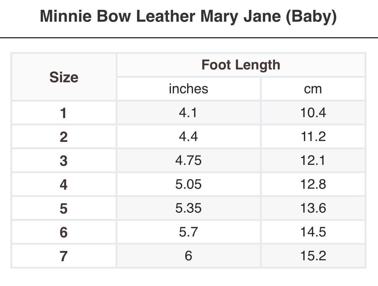 Minnie Bow Mary Jane