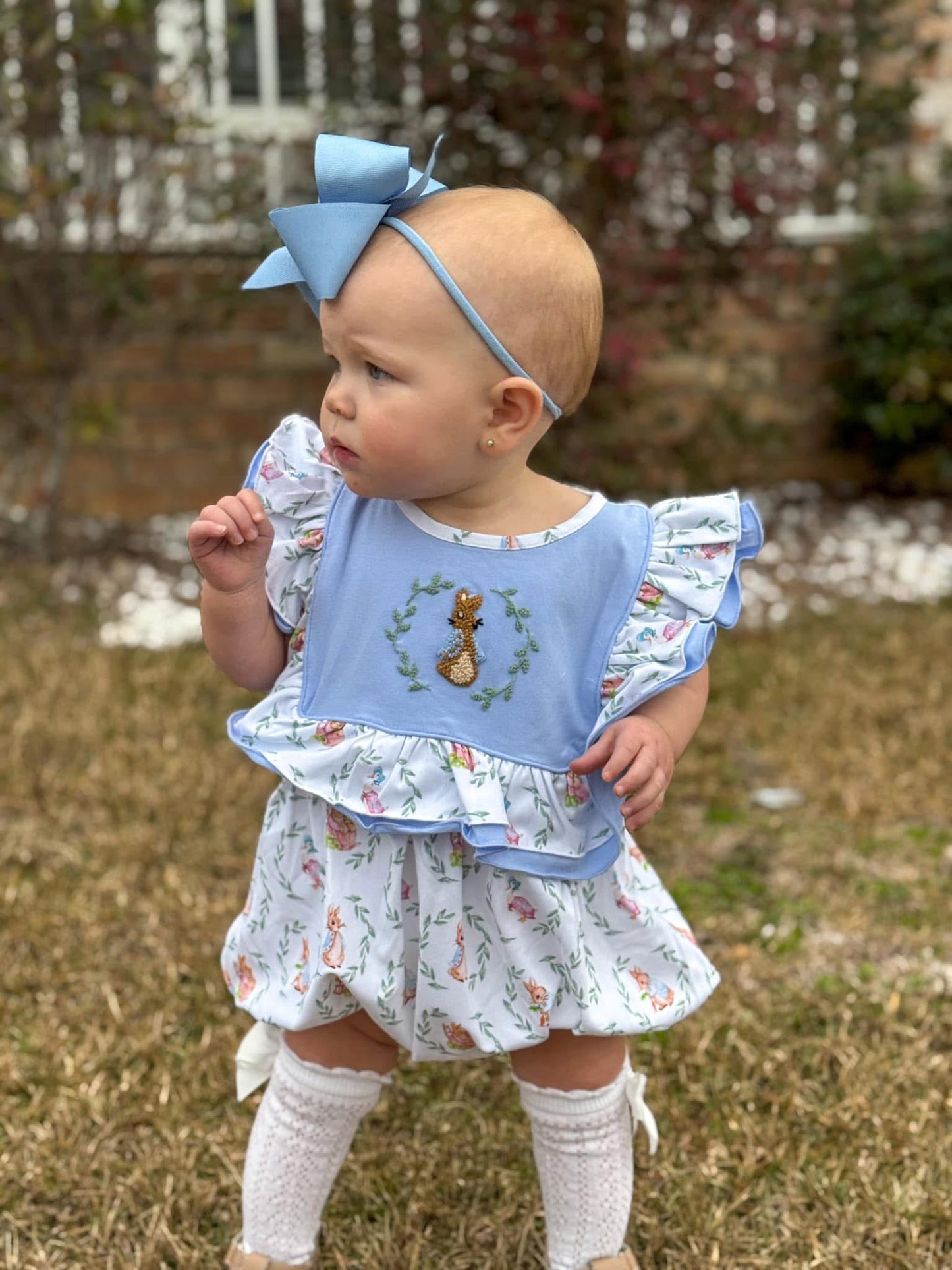 RTS - French Knot Peter Rabbit Girl Bubble (ETA February to GBS then to you)