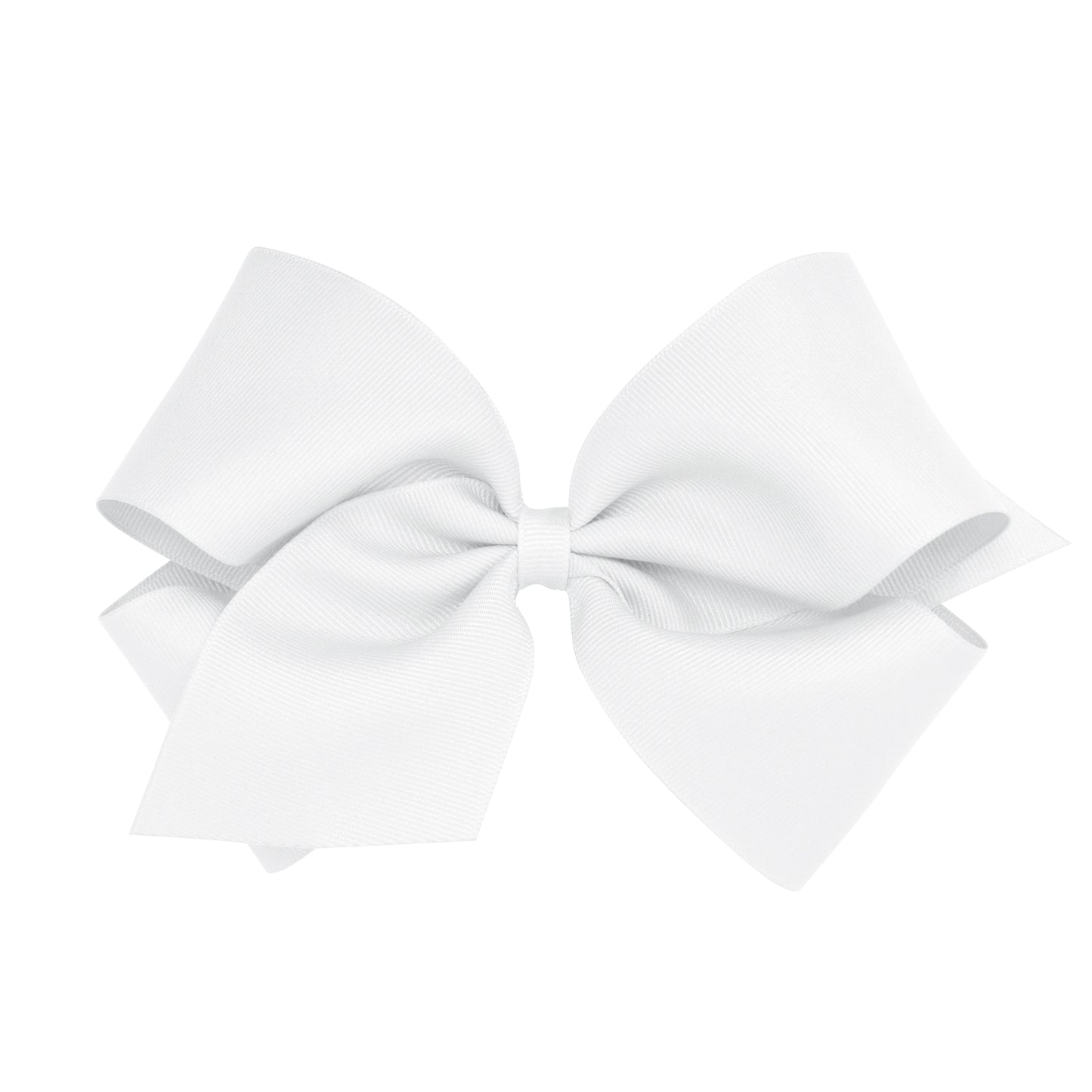 King Classic Grosgrain Hair Bow - WHITE