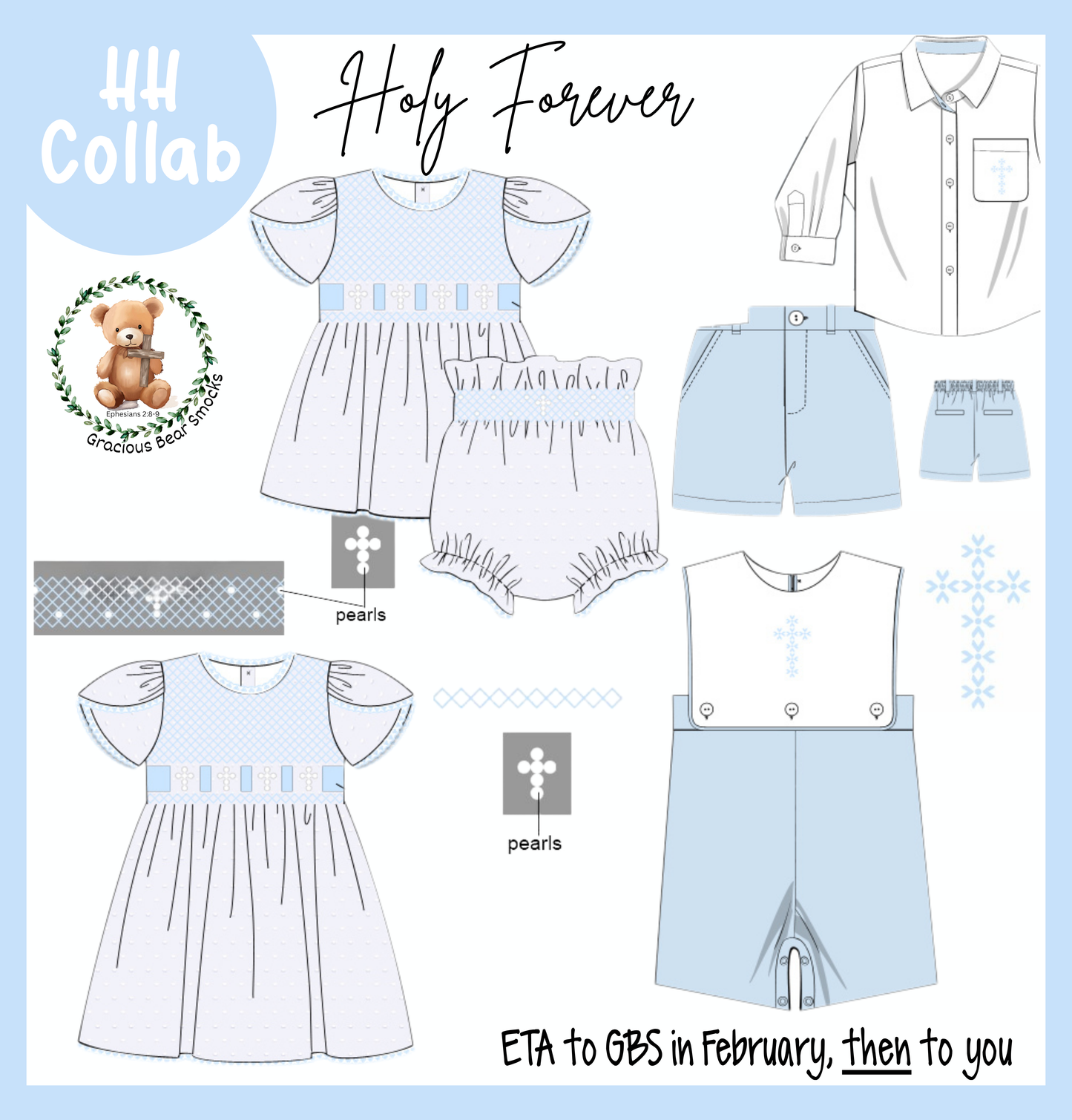 PO29 - Holy Forever Girl Diaper Set (ETA February to GBS, then to YOU)