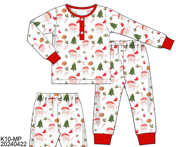 RTS Santa Loungewear Boy 2 Piece Set