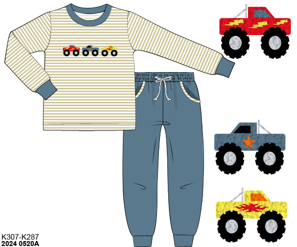 RTS Monster Truck Boy Jogger Set