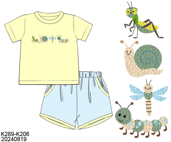 RTS Bugs and Butterflies Boy Short Set
