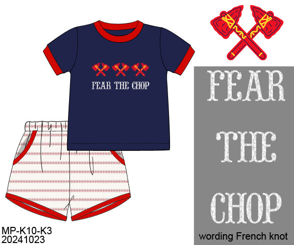 RTS Fear the Chop Boy Short Set