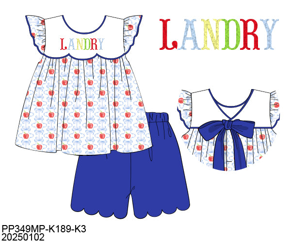 RTS Apple Girl Shorts Set (BLANK, NO MONO)