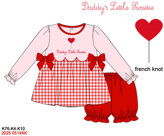 RTS Little Sweetie Girl Bubble Short Set