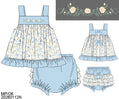 RTS Rosebud Ribbons Girl Diaper Set