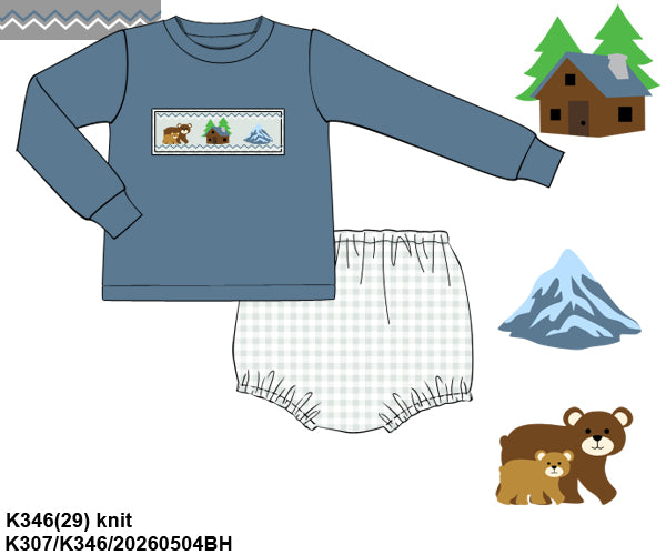WS PO39 - Little Bear Lodge Boy diaper set (ETA Late November to GBS, then to YOU)