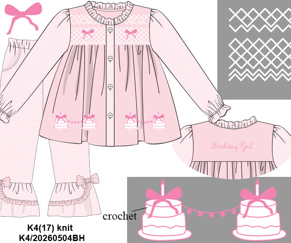 WS PO39 - A Year to Celebrate Girl Pants Set (ETA November to GBS, then to YOU)