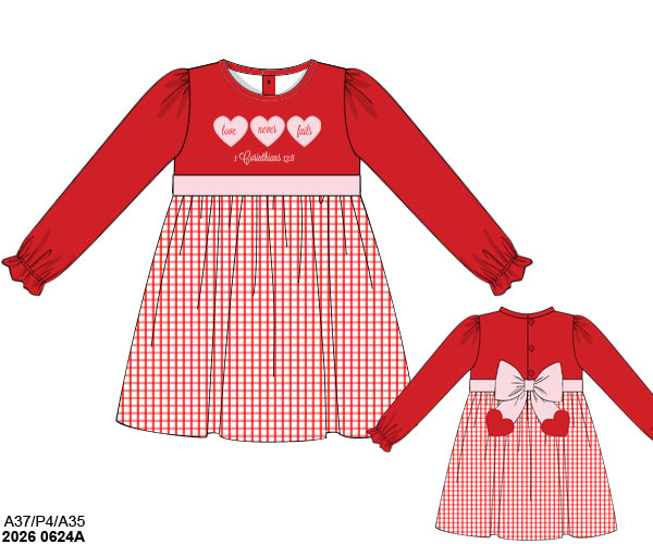 PO40 - Love Never Fails girl dress (ETA December to GBS, then to YOU)