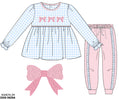 PO40 - Wings and Bows girl jogger Set (ETA December to GBS, then to YOU)