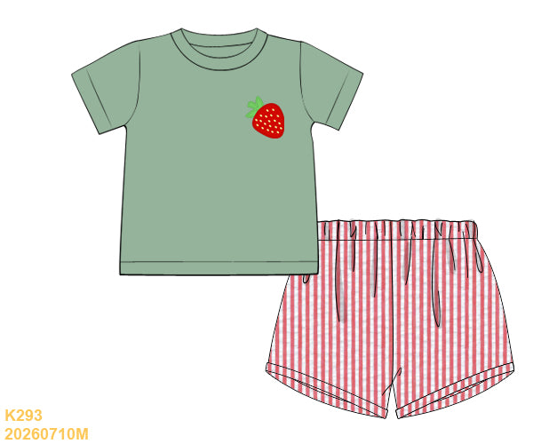 PO41 - Strawberry Lane boy shorts Set (ETA January to GBS, then to YOU)