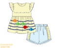 PO41 - One Fish, Two Fish girl shorts Set (ETA January to GBS, then to YOU)