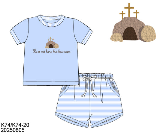 PO29 - He Is Not Here Boy Short Set (ETA February to GBS, then to YOU)