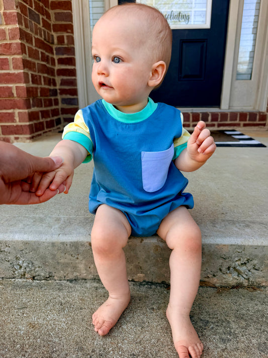 RTS Summer Colorblock Boy Bubble (ALL BLANK)