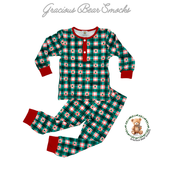 RTS Fireside Family Plaid Boy 2 piece Loungewear