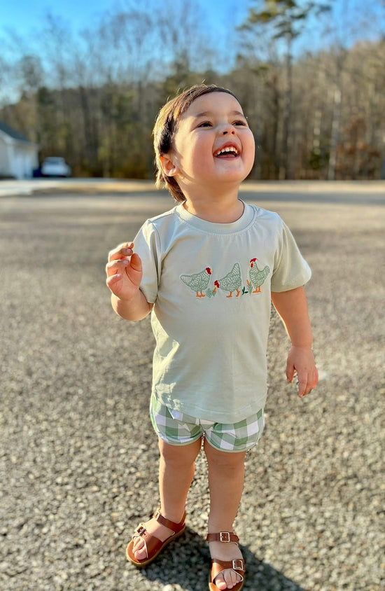 RTS Spring Chickens Boy Shorts Set