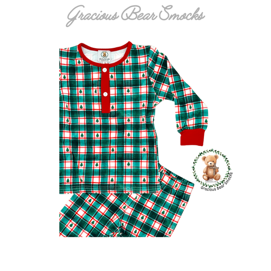 RTS Fireside Family Plaid Boy 2 piece Loungewear