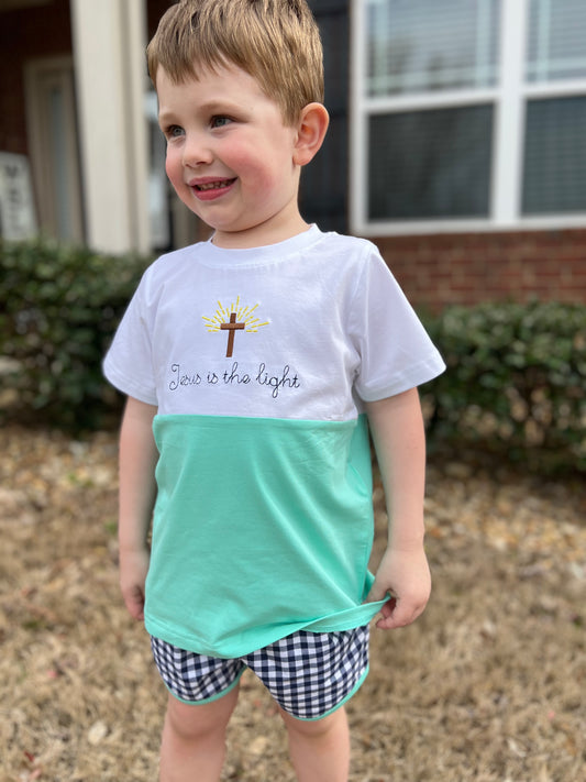 RTS Jesus is the Light Boy Shorts Set