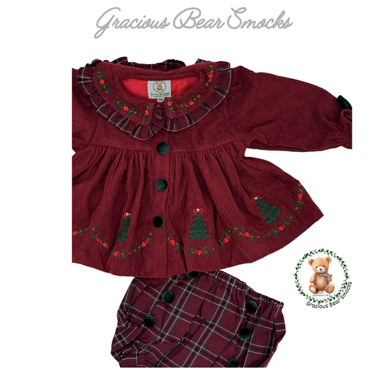 RTS Pearls & Pines Girl Diaper Set