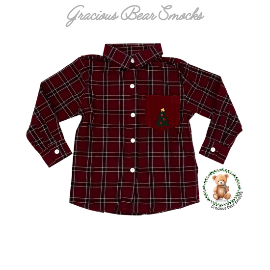 RTS Pearls & Pines Boy Button Down