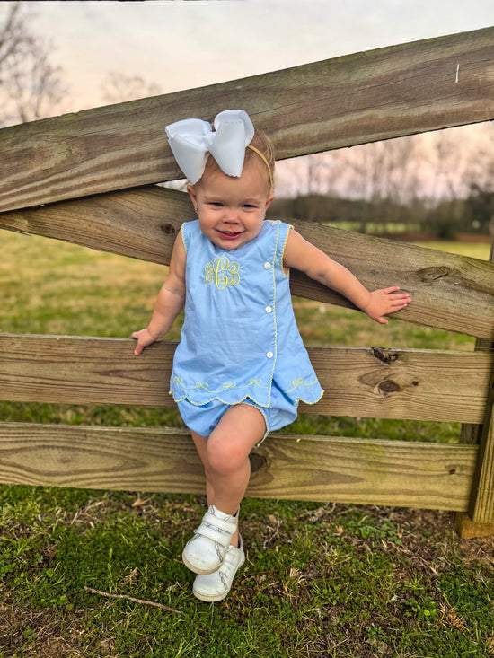 RTS Spring Blues Girl Diaper Set (NO MONOGRAM)
