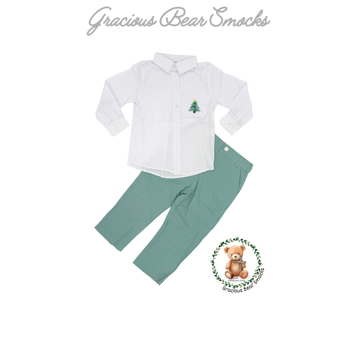 RTS Holiday Heirloom Boy Pants Set