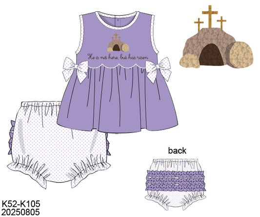 PO29 - He Is Not Here Girl Diaper Set (ETA February to GBS, then to YOU)