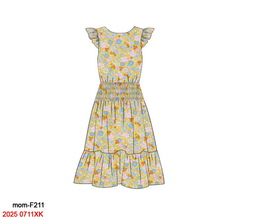 PO29 - Gingham & Floral Mom Dress (ETA February to GBS, then to YOU)